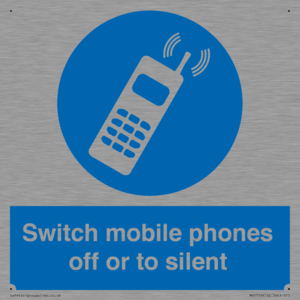 Switch mobile phones off or to silent